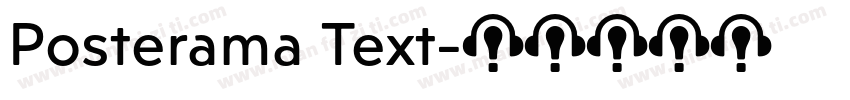 Posterama Text字体转换